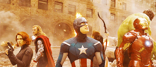 The Avengers assemble for this cool GIF