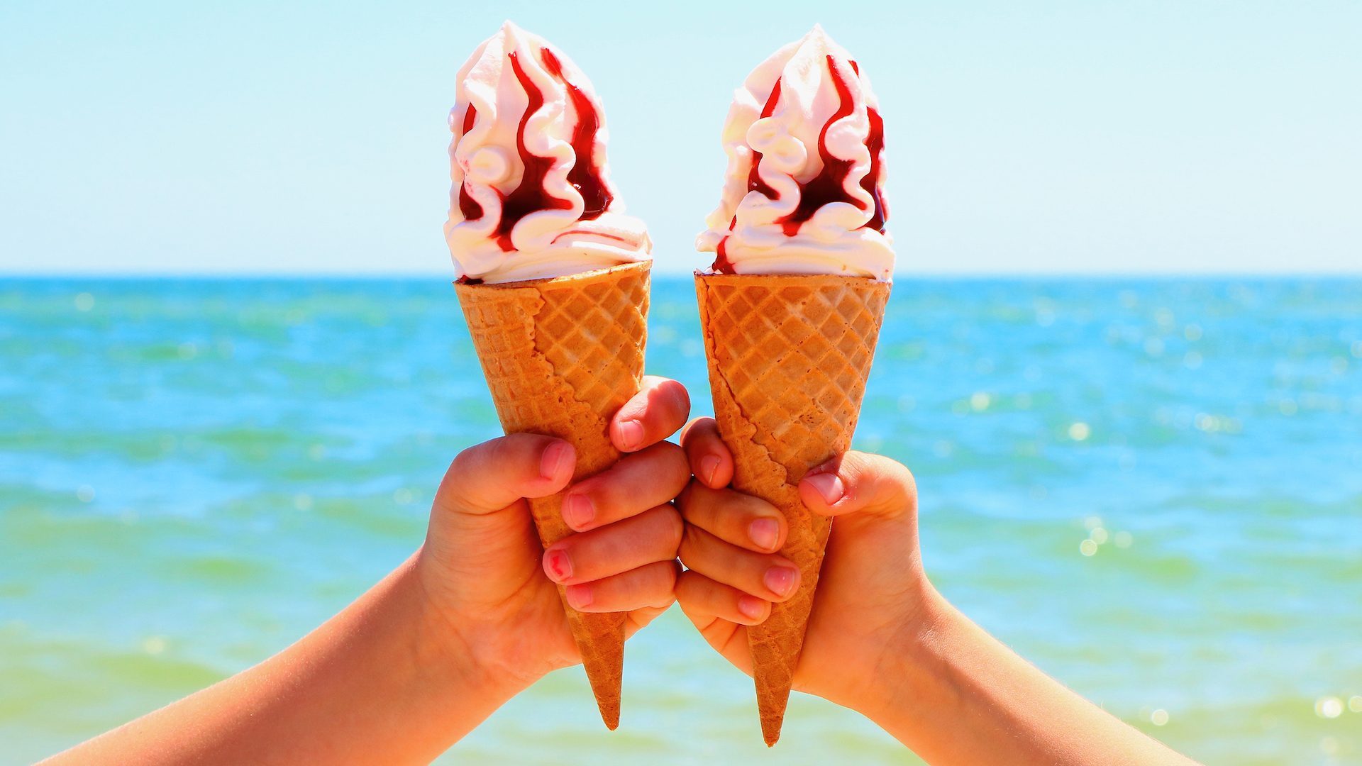 Two ice creams