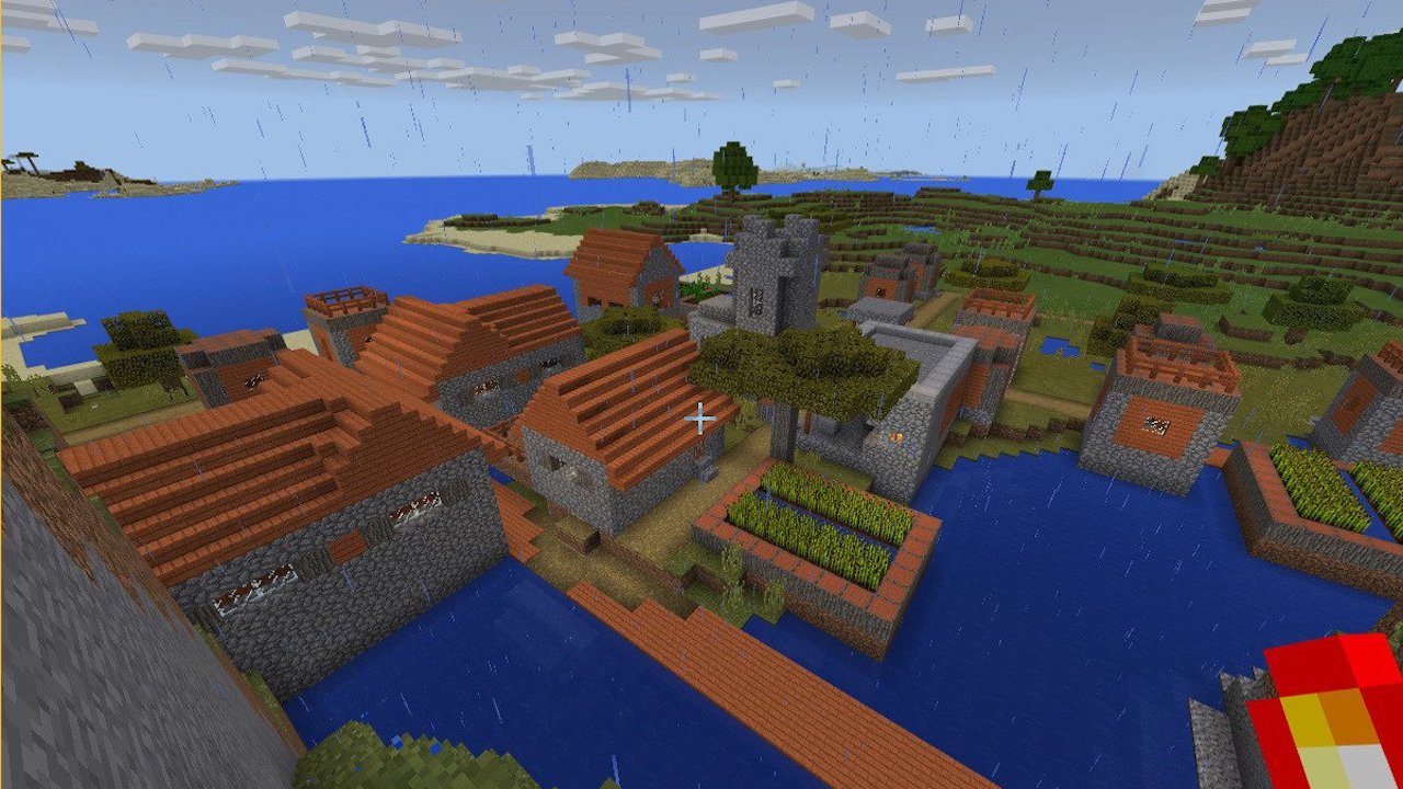 A Minecraft village