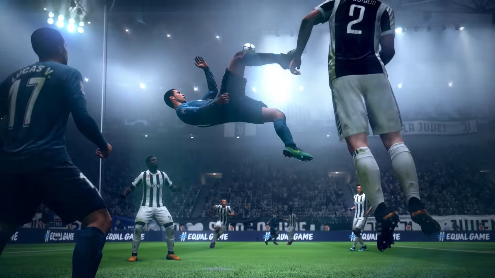 A bicycle kick in FIFA 19