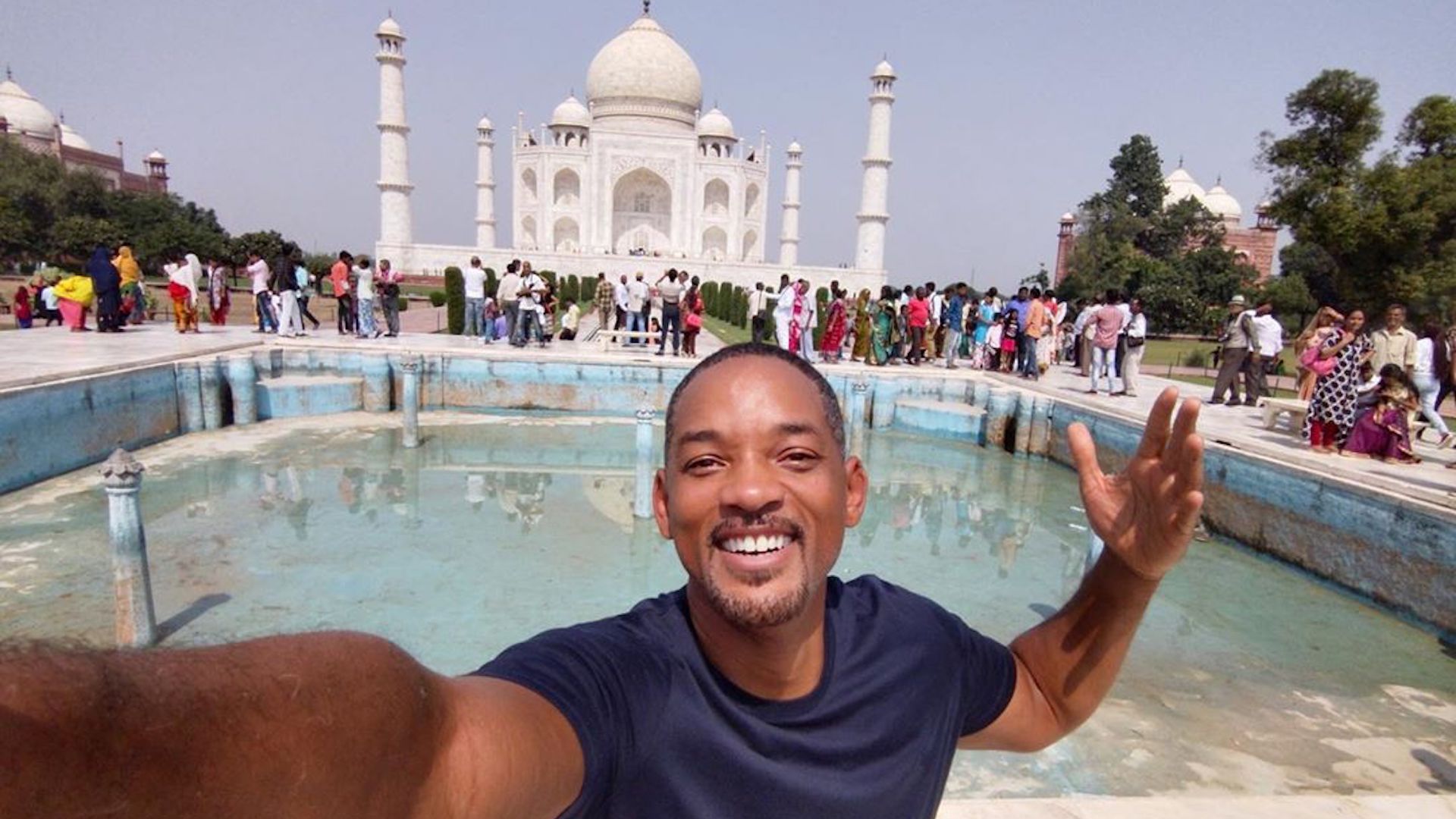 Will Smith at the Taj Mahal