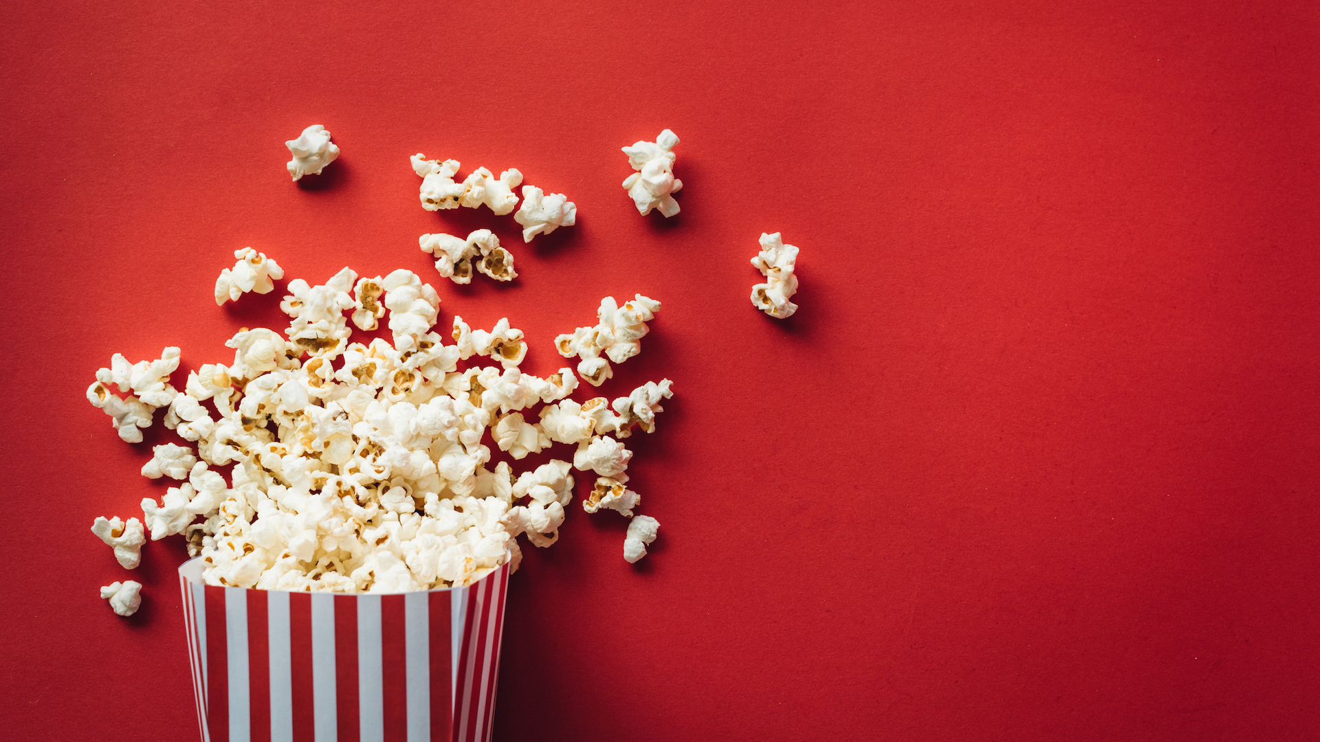 A cinema tub of popcorn 