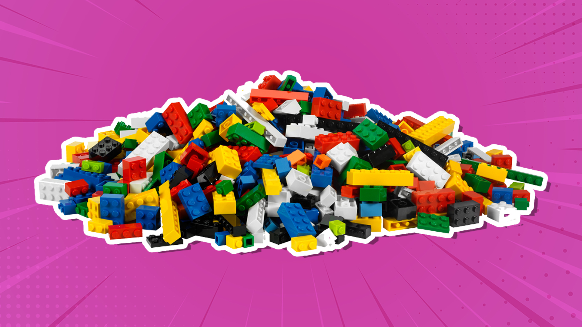 A big pile of LEGO