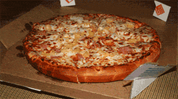 A takeaway pizza