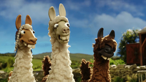 Llamas in Shaun the Sheep