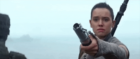 Rey in The Force Awakens 