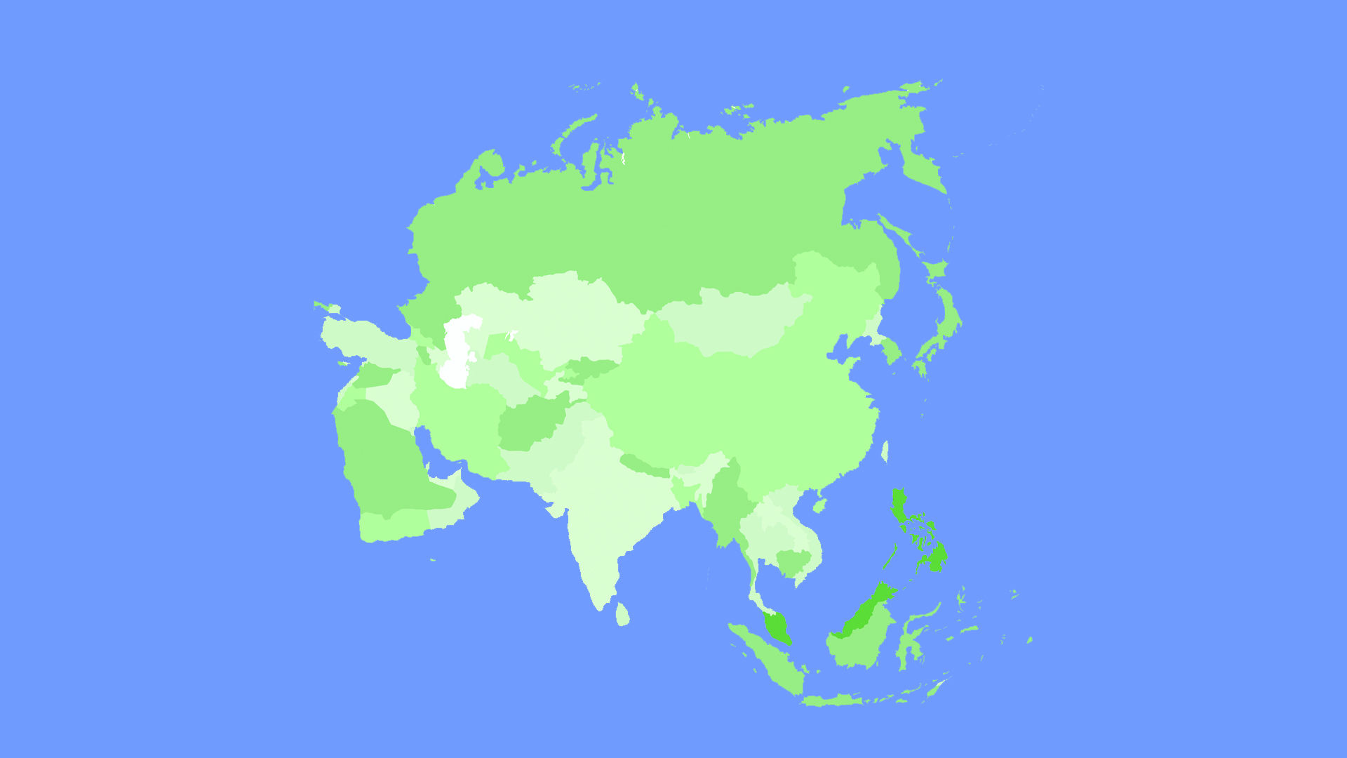 A map of Asia