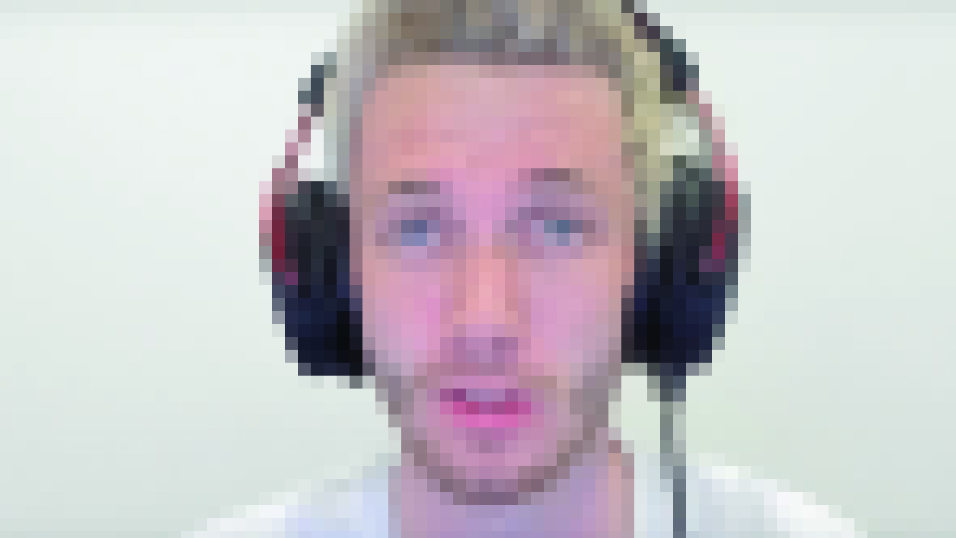A pixelated image of a YouTube gamer
