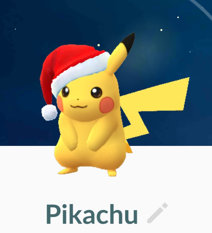 Pikachu Pokémon santa hat