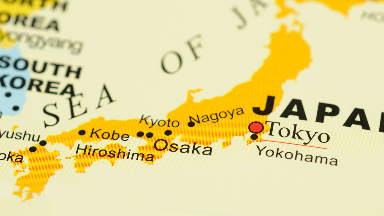 A map of Japan 