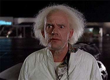 Doc Brown in Back to the Future