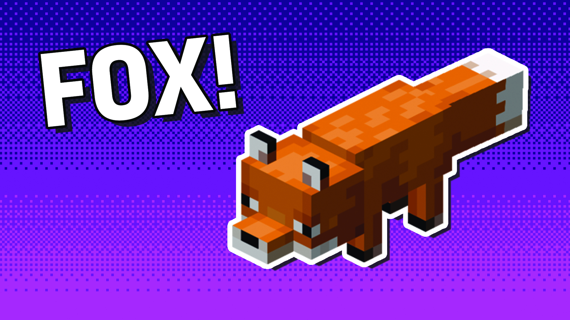 A Minecraft fox