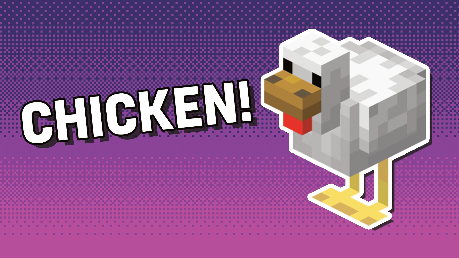 A Minecraft chicken