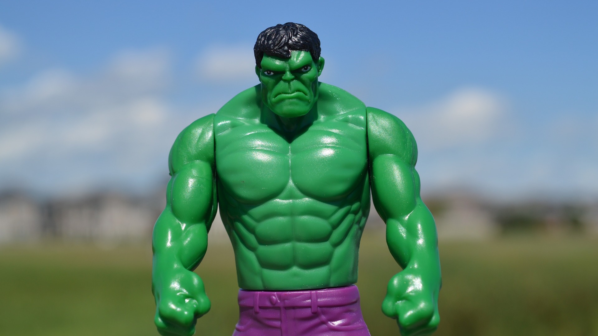 An Incredible Hulk toy