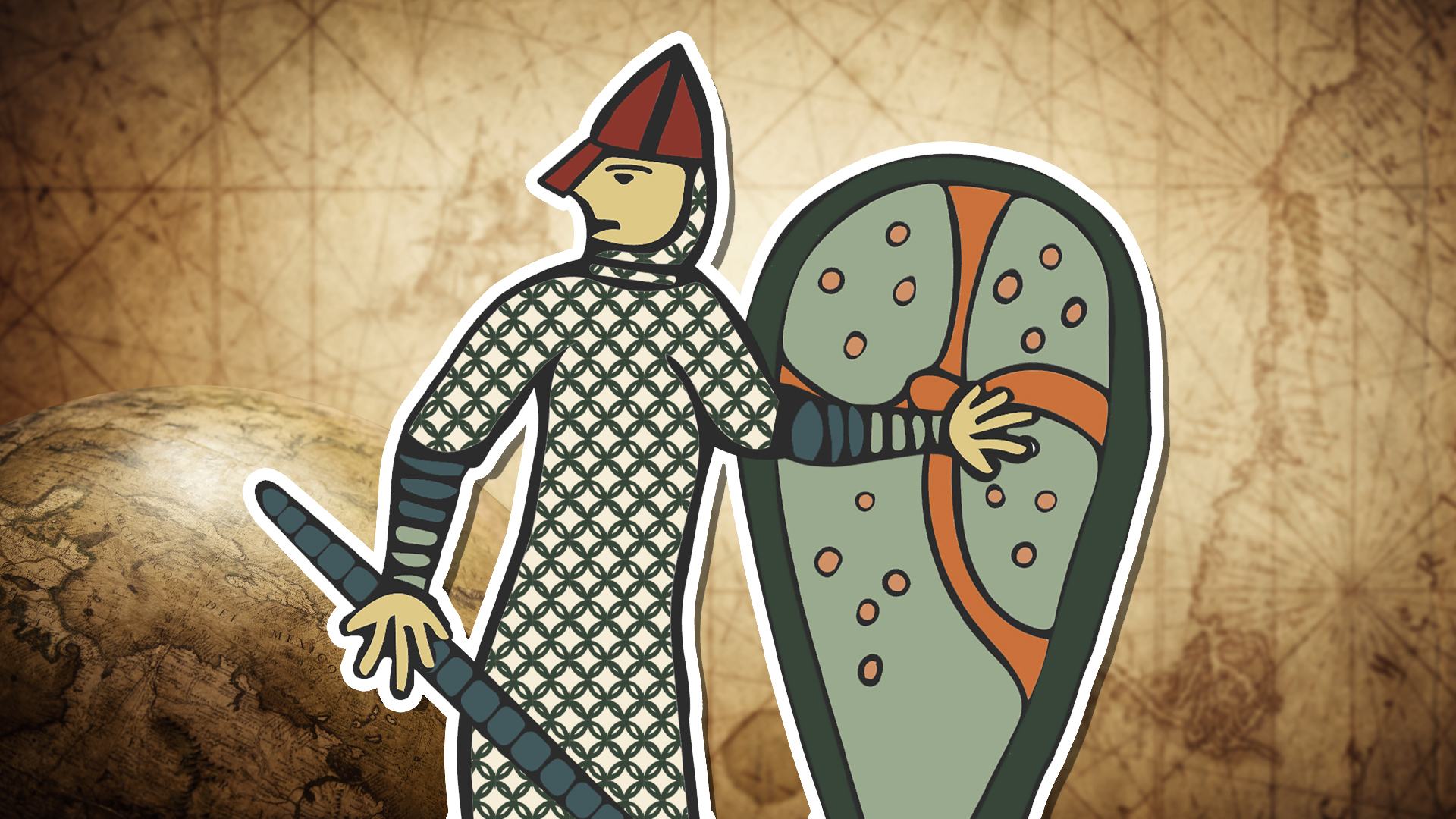 An illustration of a soldier during the Battle of Hastings