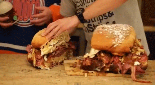 A gigantic sandwich 
