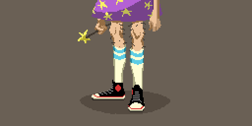 A wizard with saggy socks