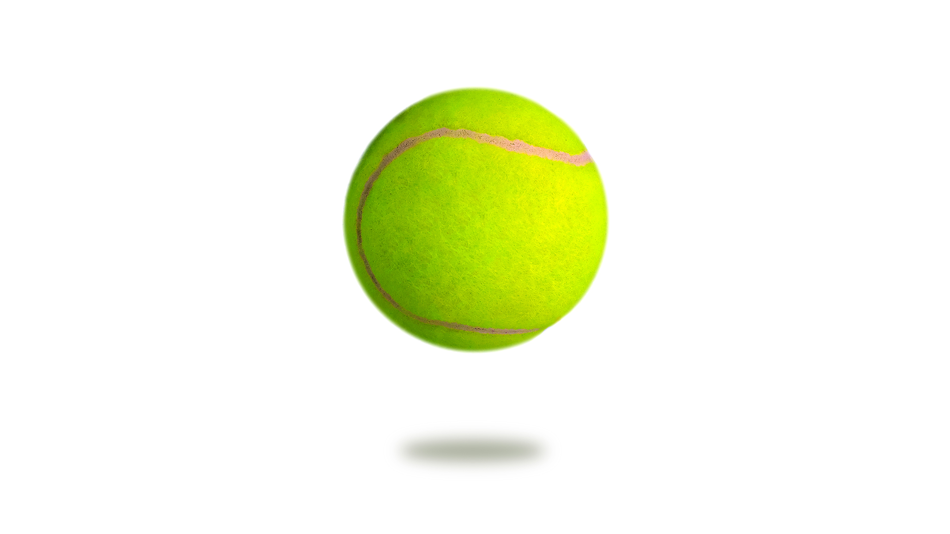 A bouncing tennis ball