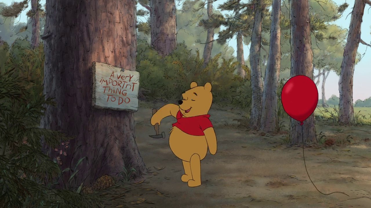 A scene from the 2011 Winnie the Pooh movie