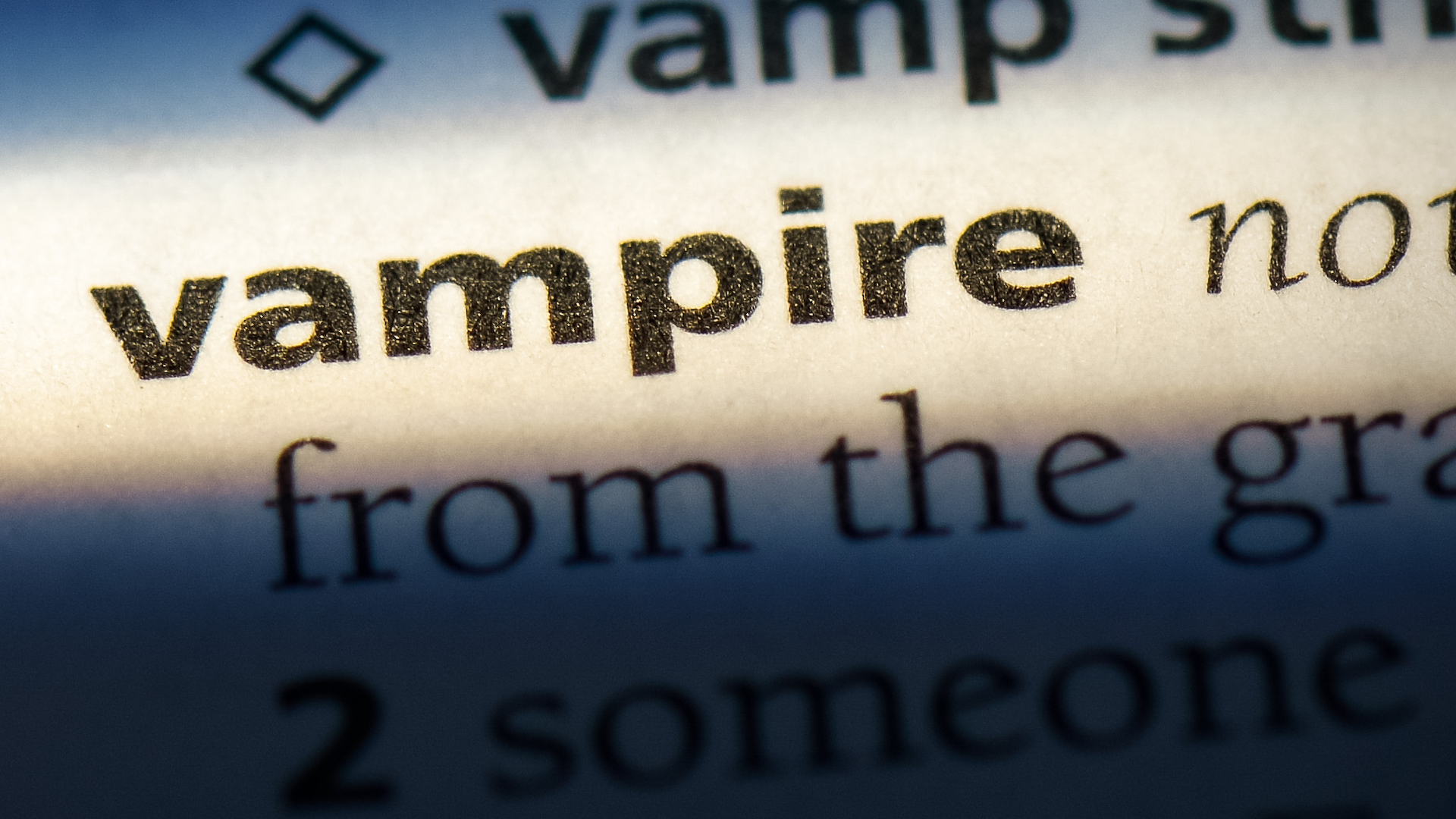 Vampire in the dictionary