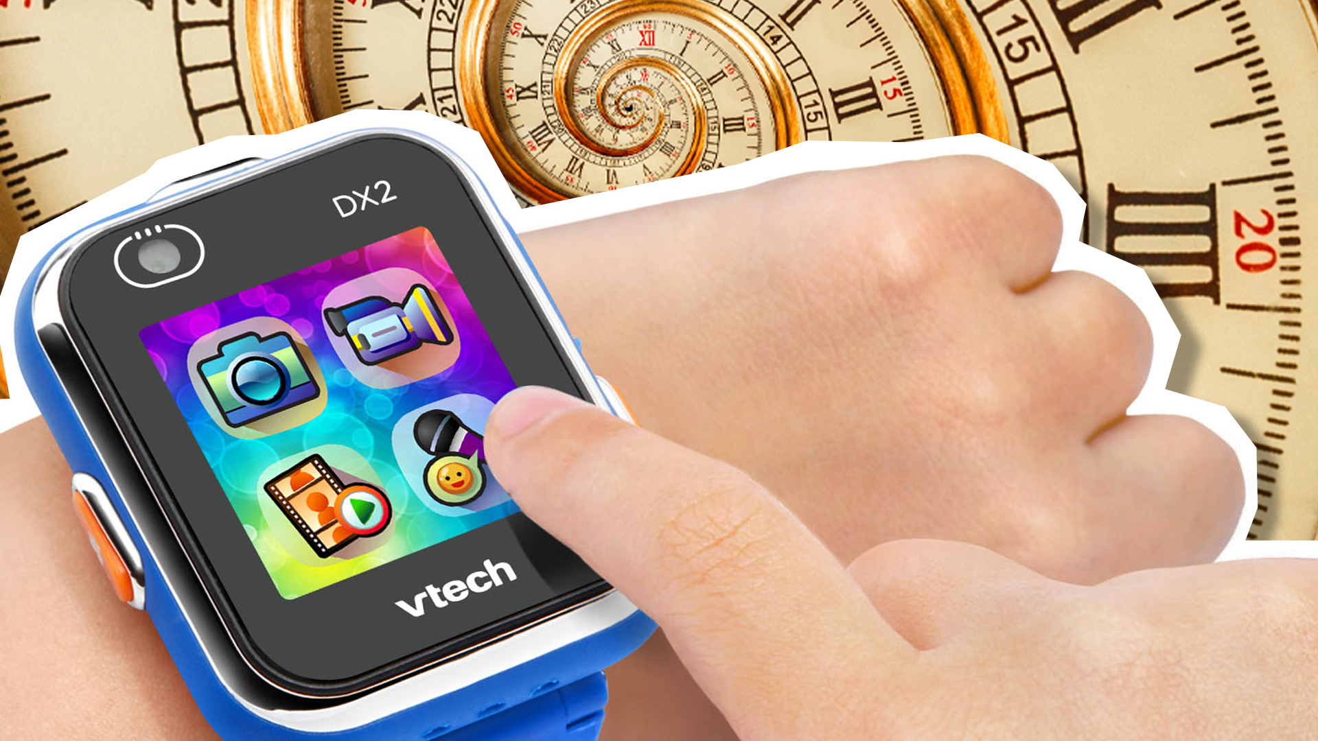 A close up of the VTech smartphone