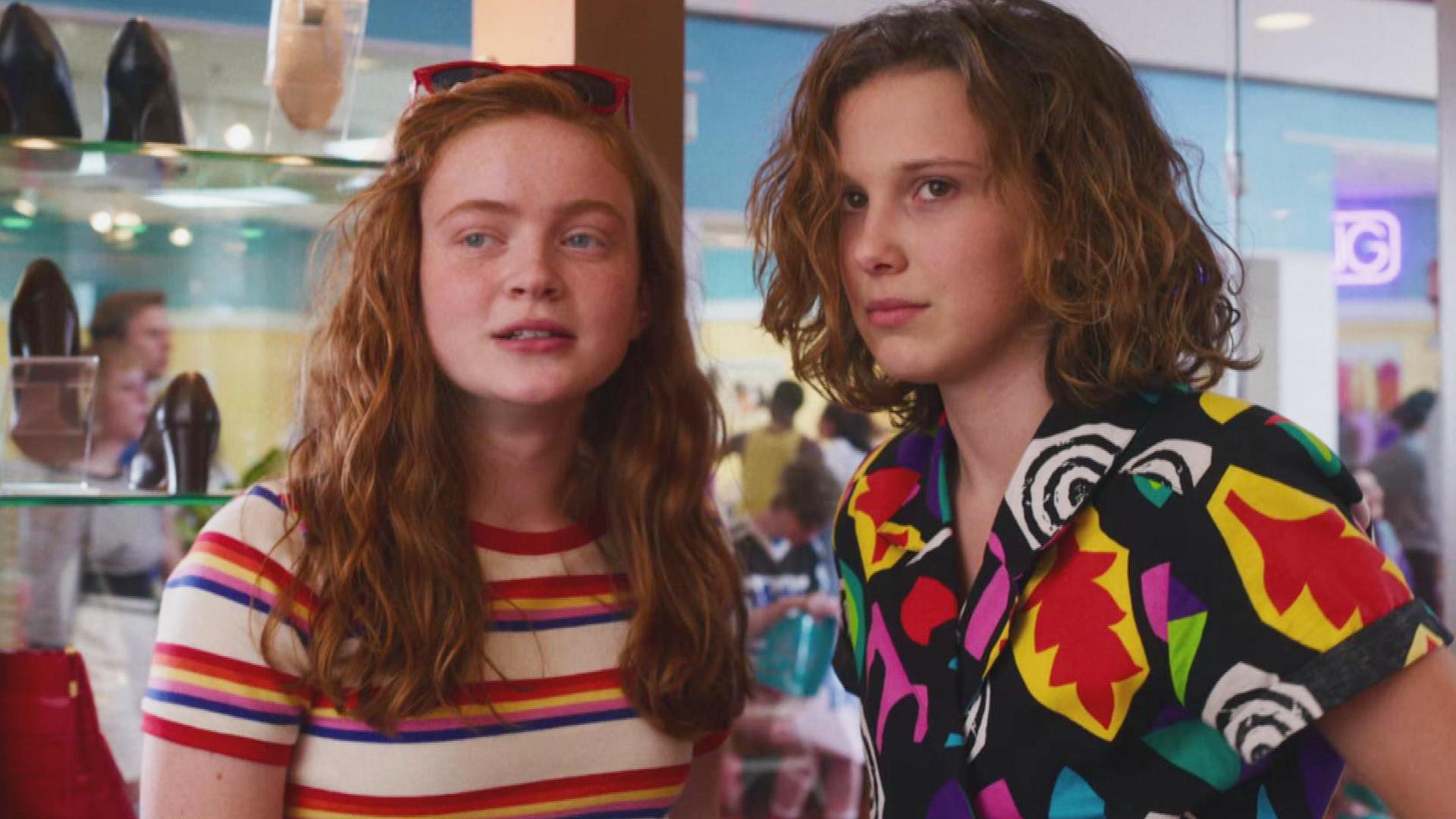 Max and Eleven at the Starcourt Mall