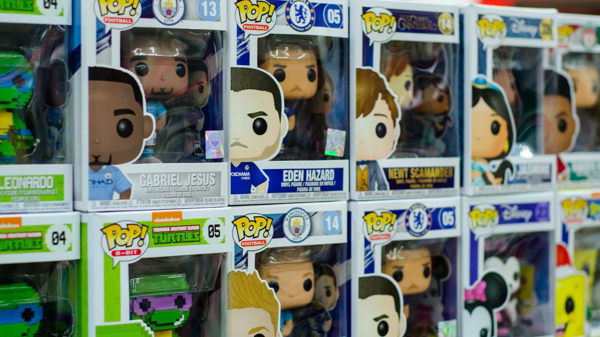 A collection of Funko POP! vinyl figures