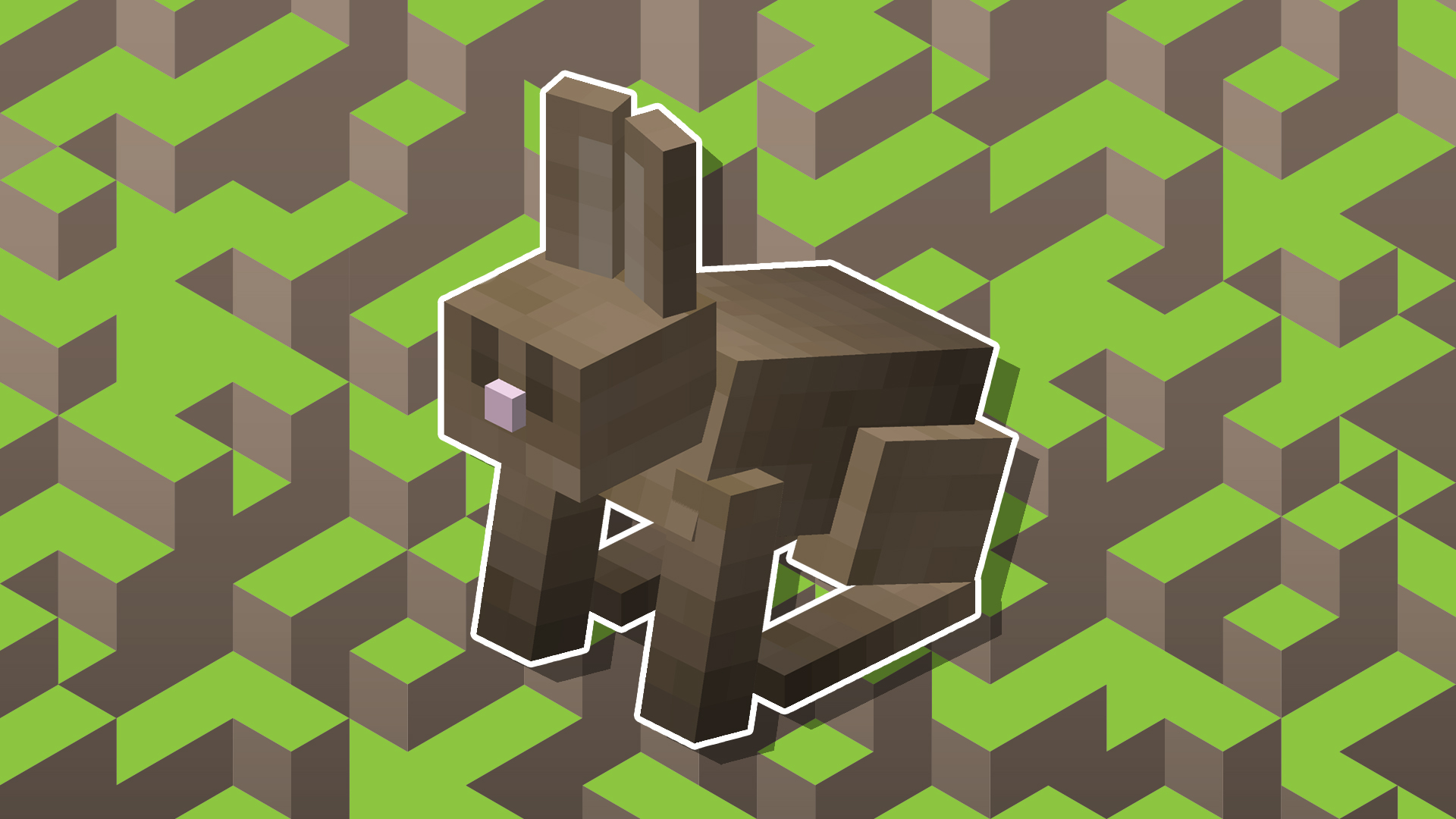 A Minecraft bunny