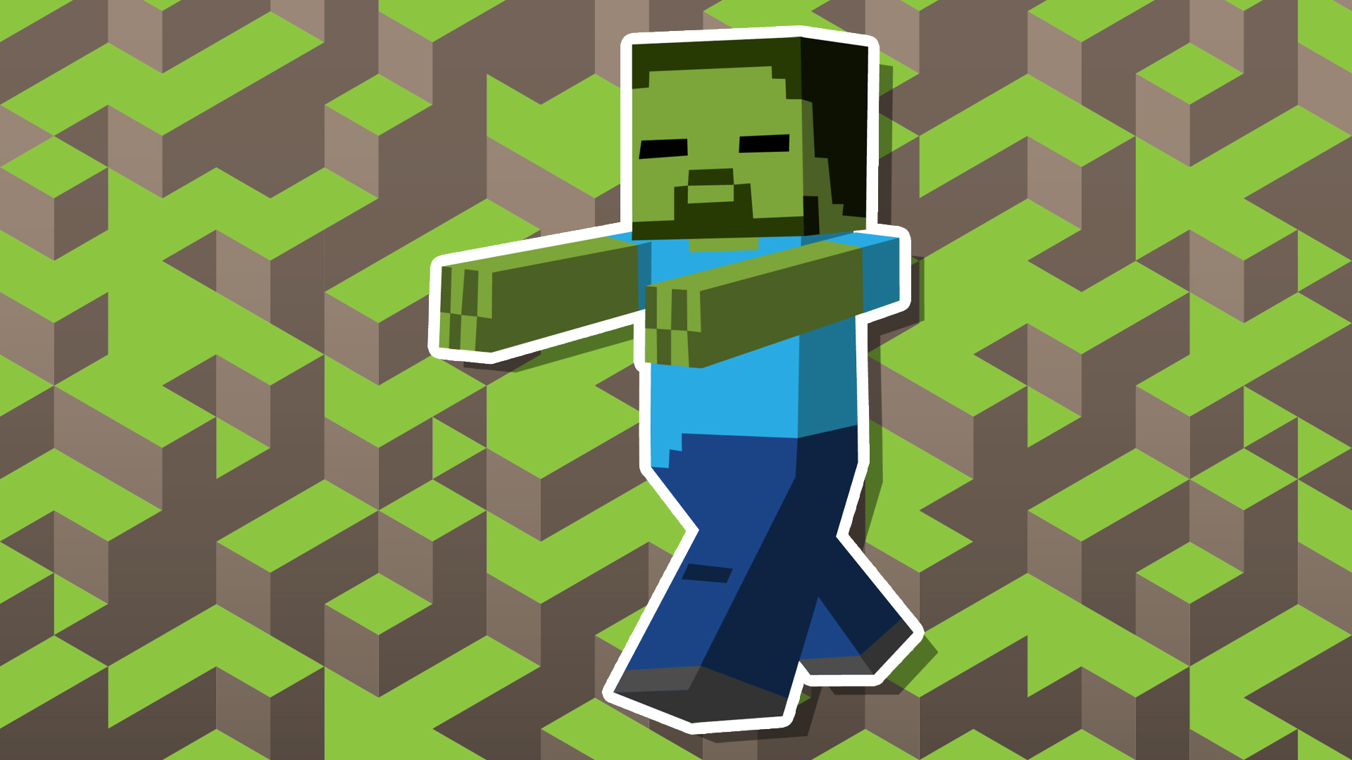 A Minecraft zombie