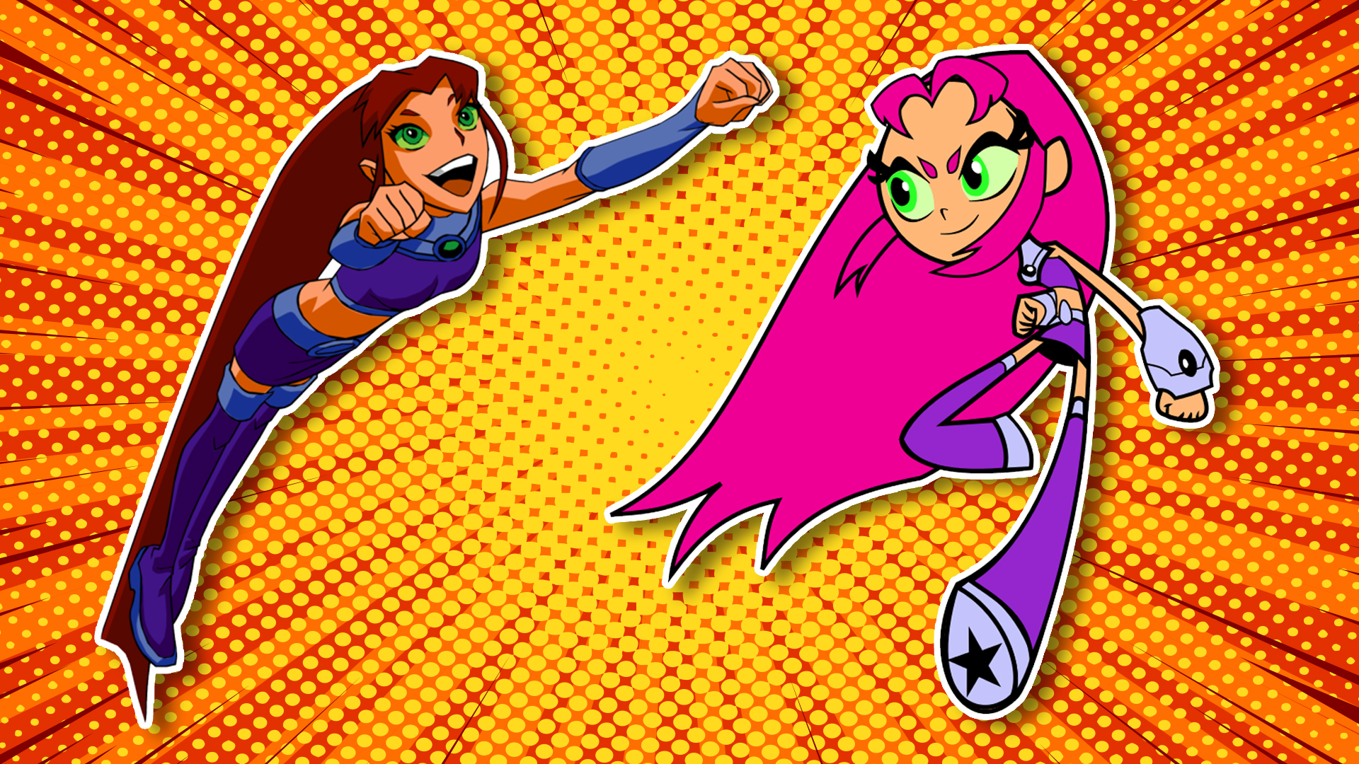 Starfire in Teen Titans and Teen Titans Go!