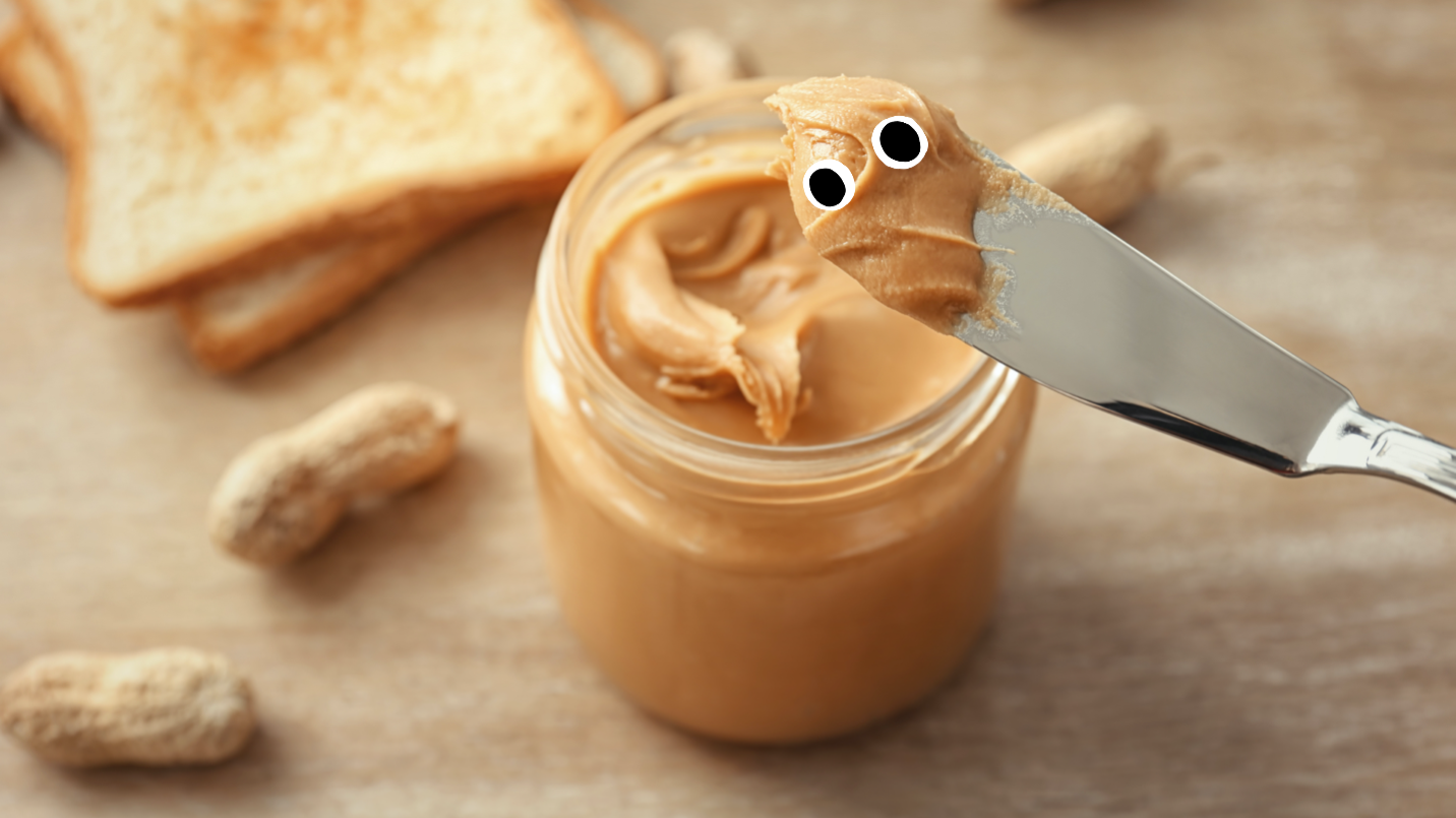 A serving of peanut butter