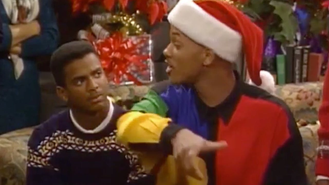 Will and Carlton in a festive episode of The Fresh Prince of Bel-Air 