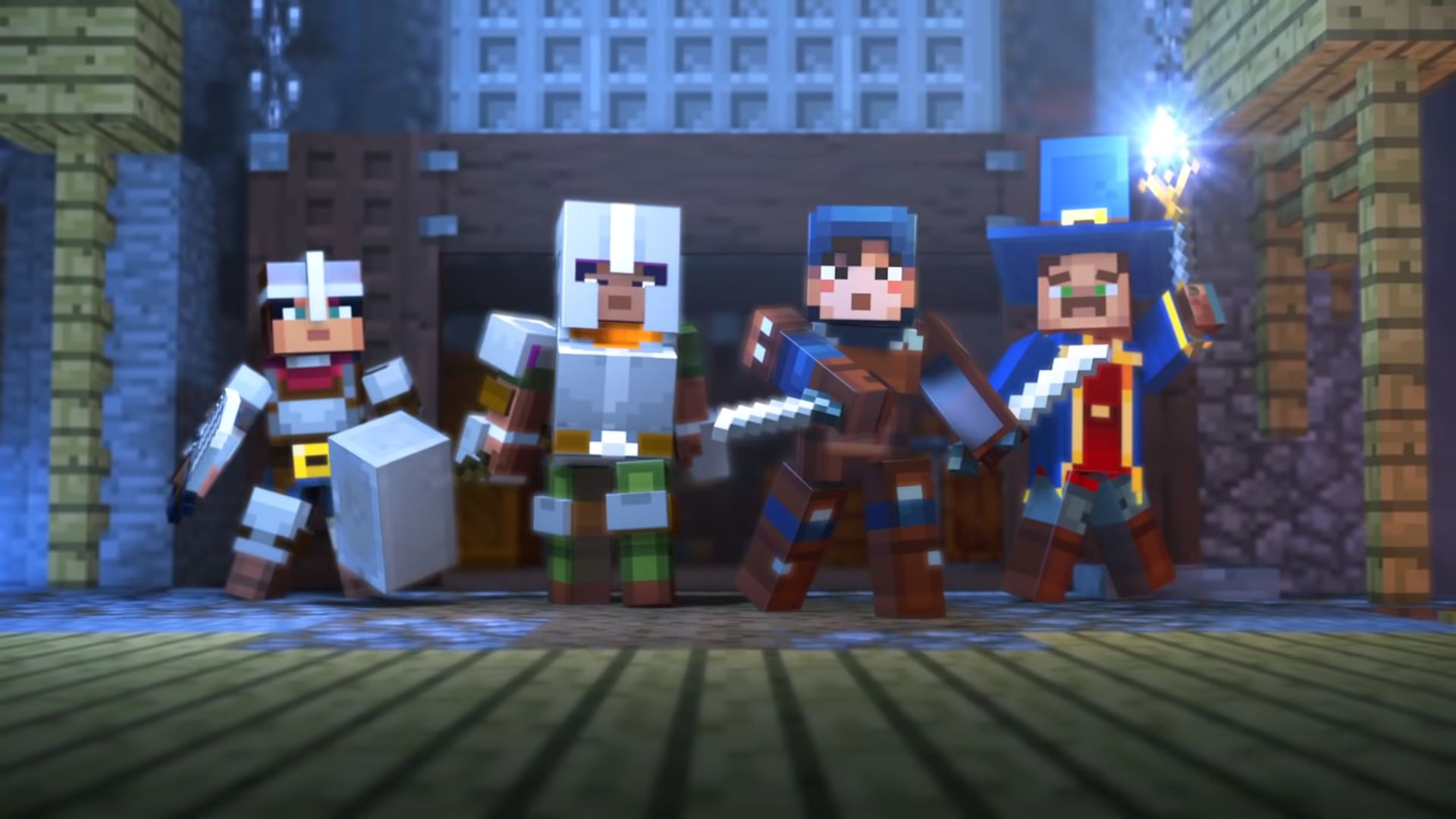A screenshot of the new Minecraft spinoff game