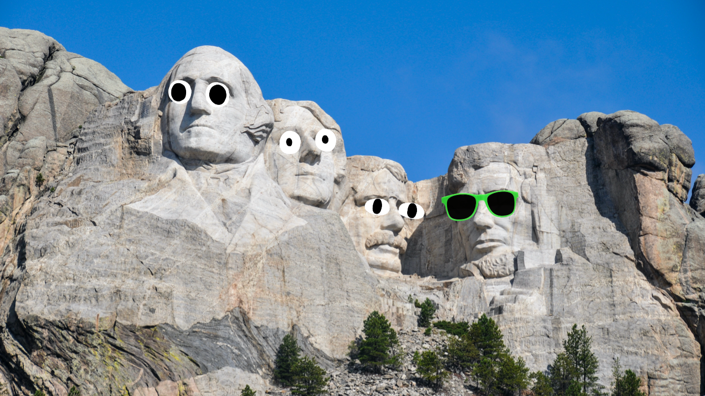 US Presidents carved into Mount Rushmore 