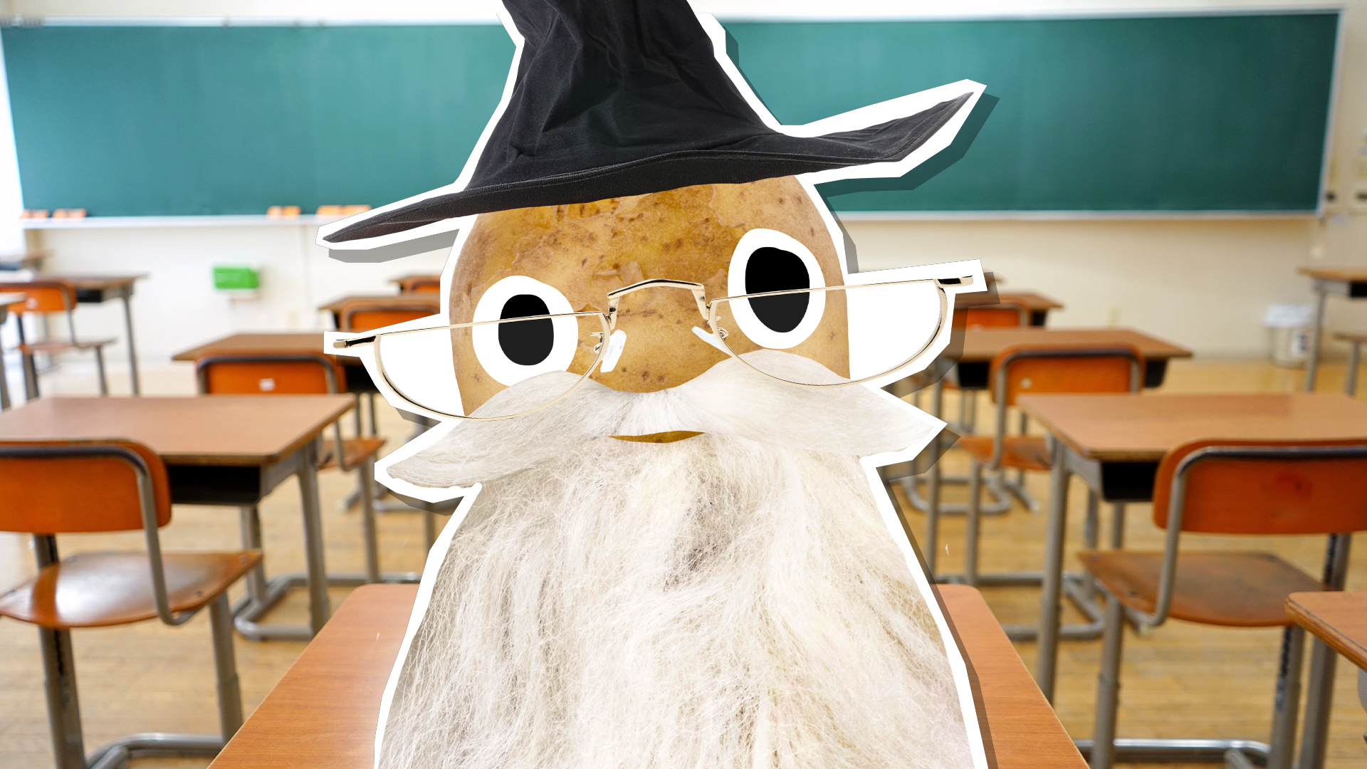 Dumbledore in a classroom