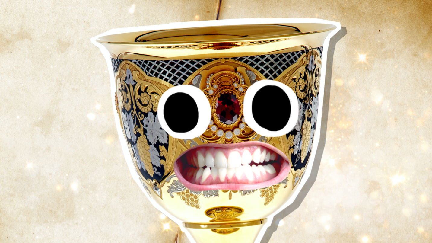 A golden chalice