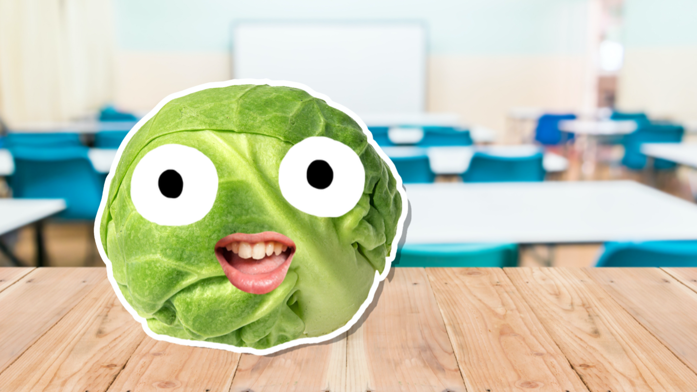A sprout in a classroom