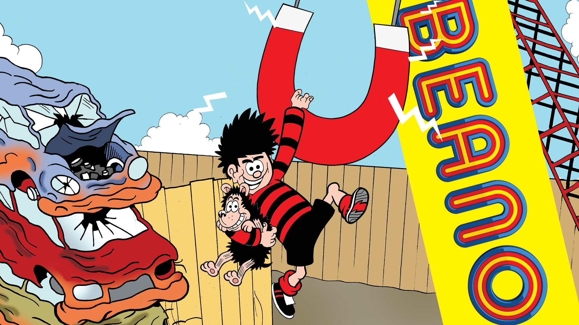 Inside Beano 4018 - Dennis and Gnasher... Attract Trouble