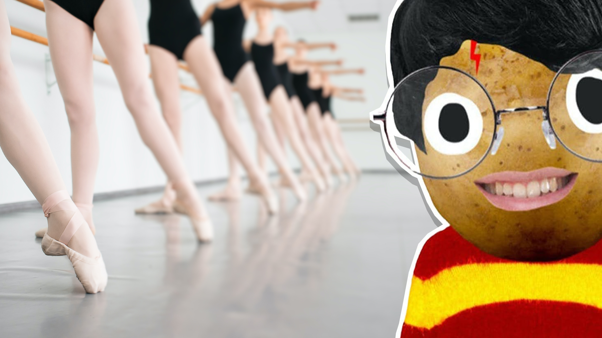 Harry Potter in a ballet studio