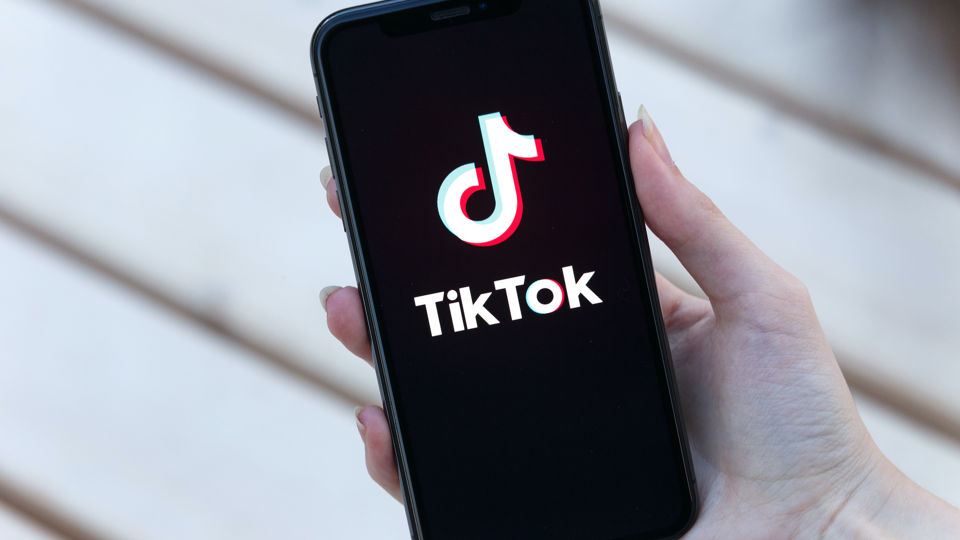 Tik Tok on a mobile phone