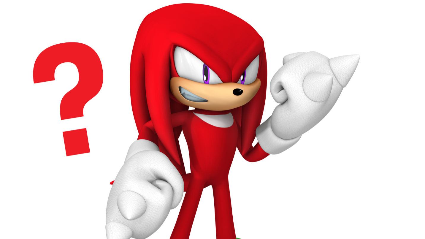 Knuckles with question mark