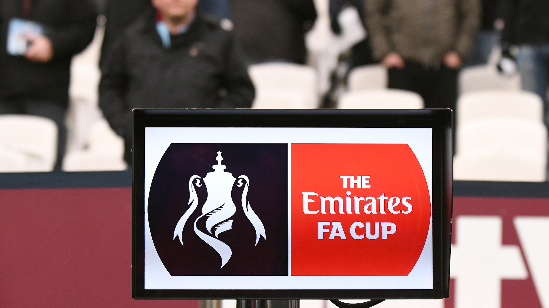 FA Cup sign at a football match