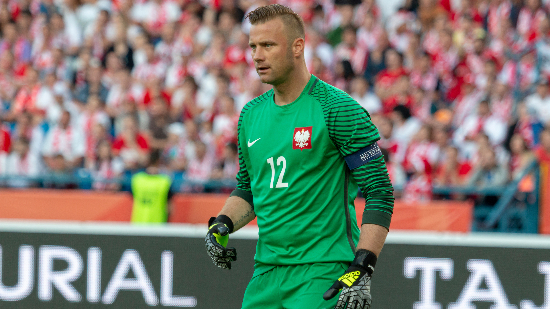 Artur Boruc in goal for Poland