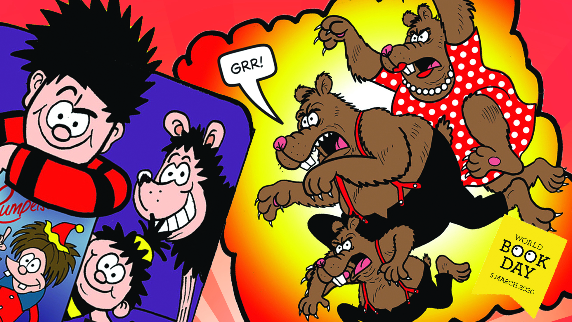 Dennis, Gnasher, Bea and the Three Bears