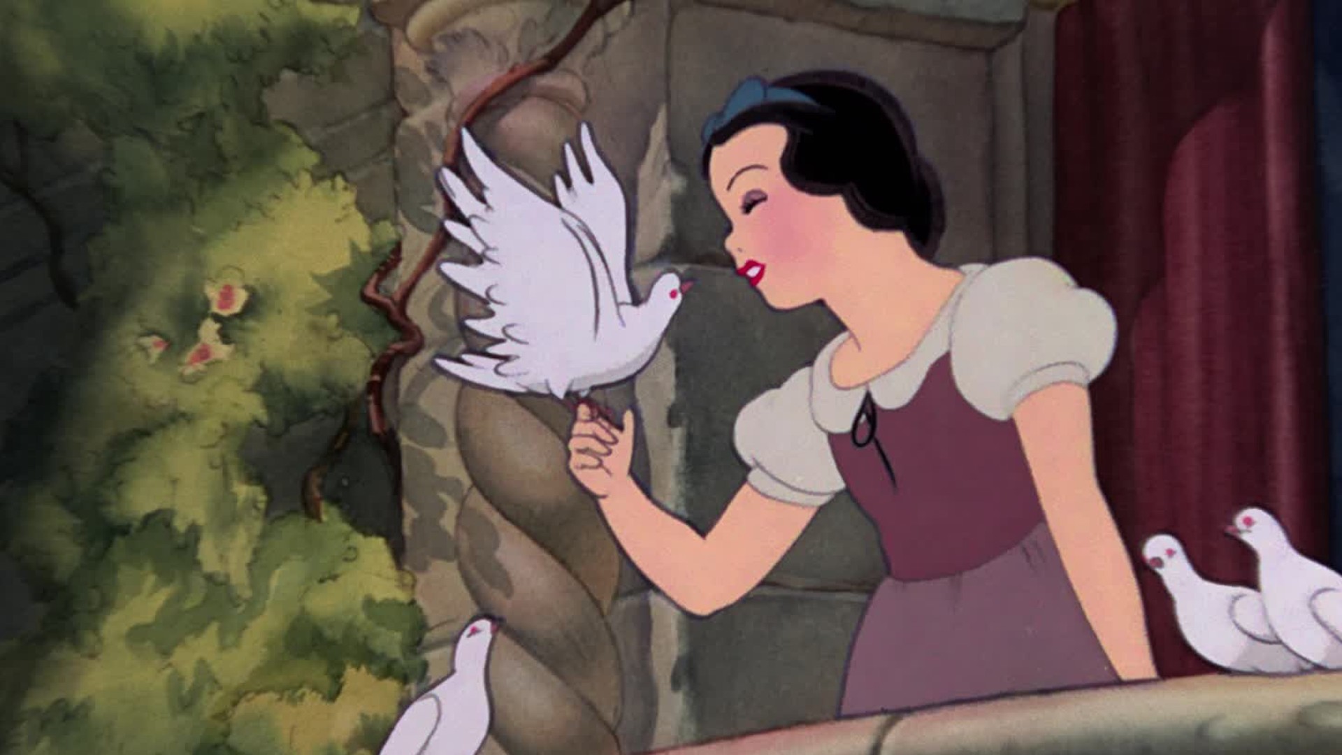 A scene from Snow White 