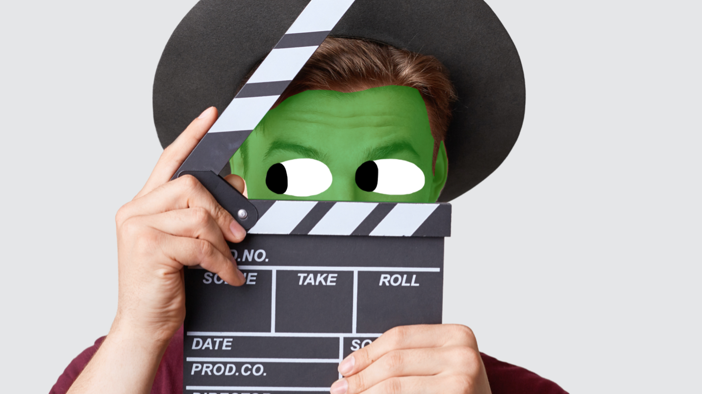A actor with a green face