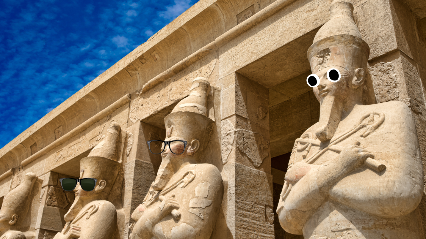 Egyptian statues 