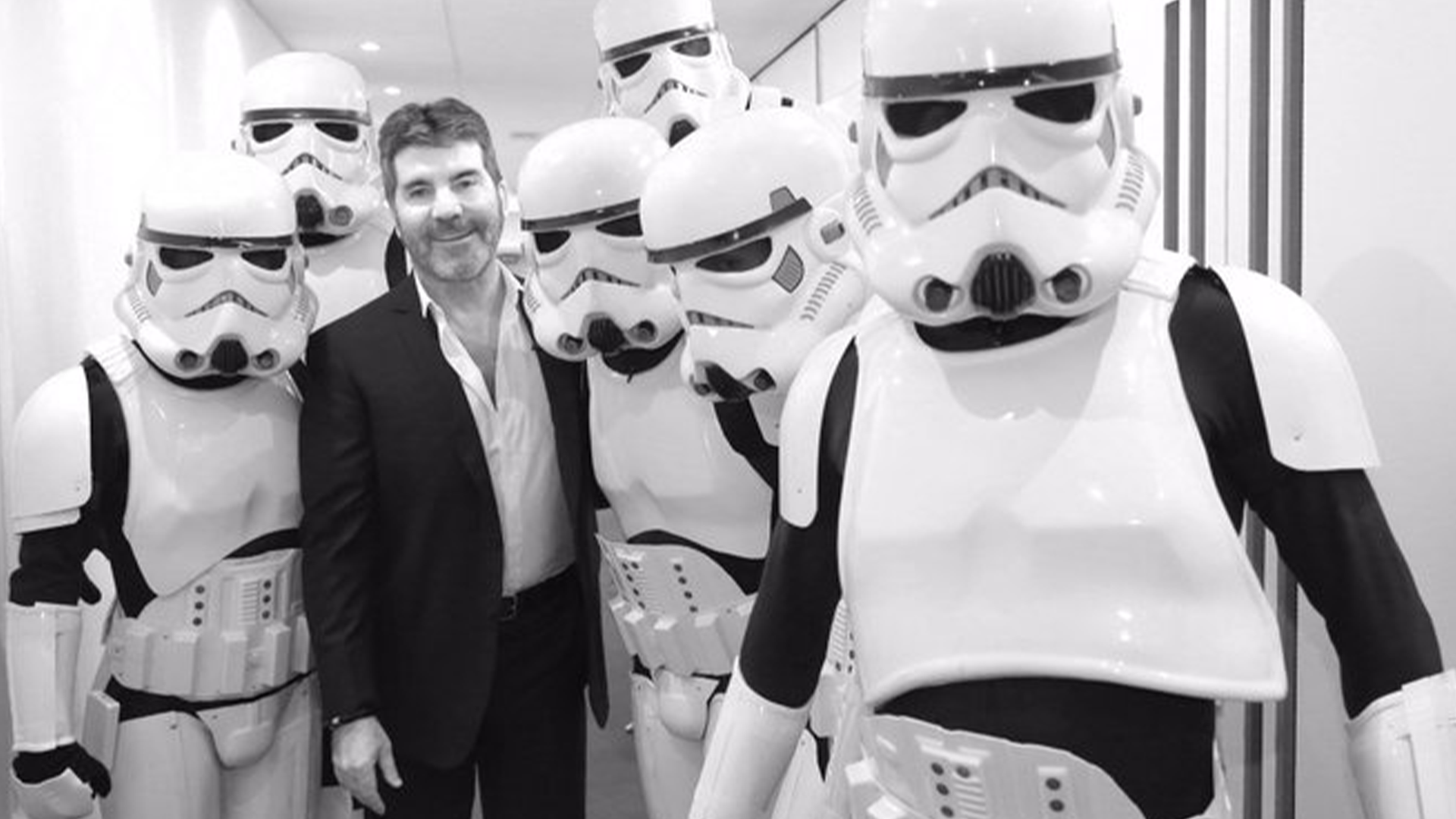 Simon Cowell and stormtroopers 