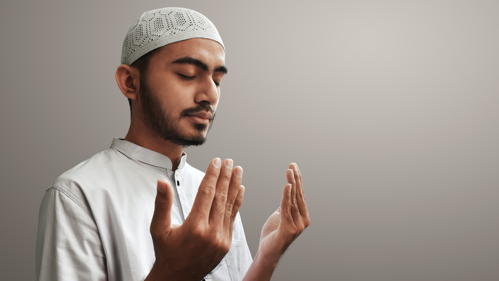 A Muslim man praying