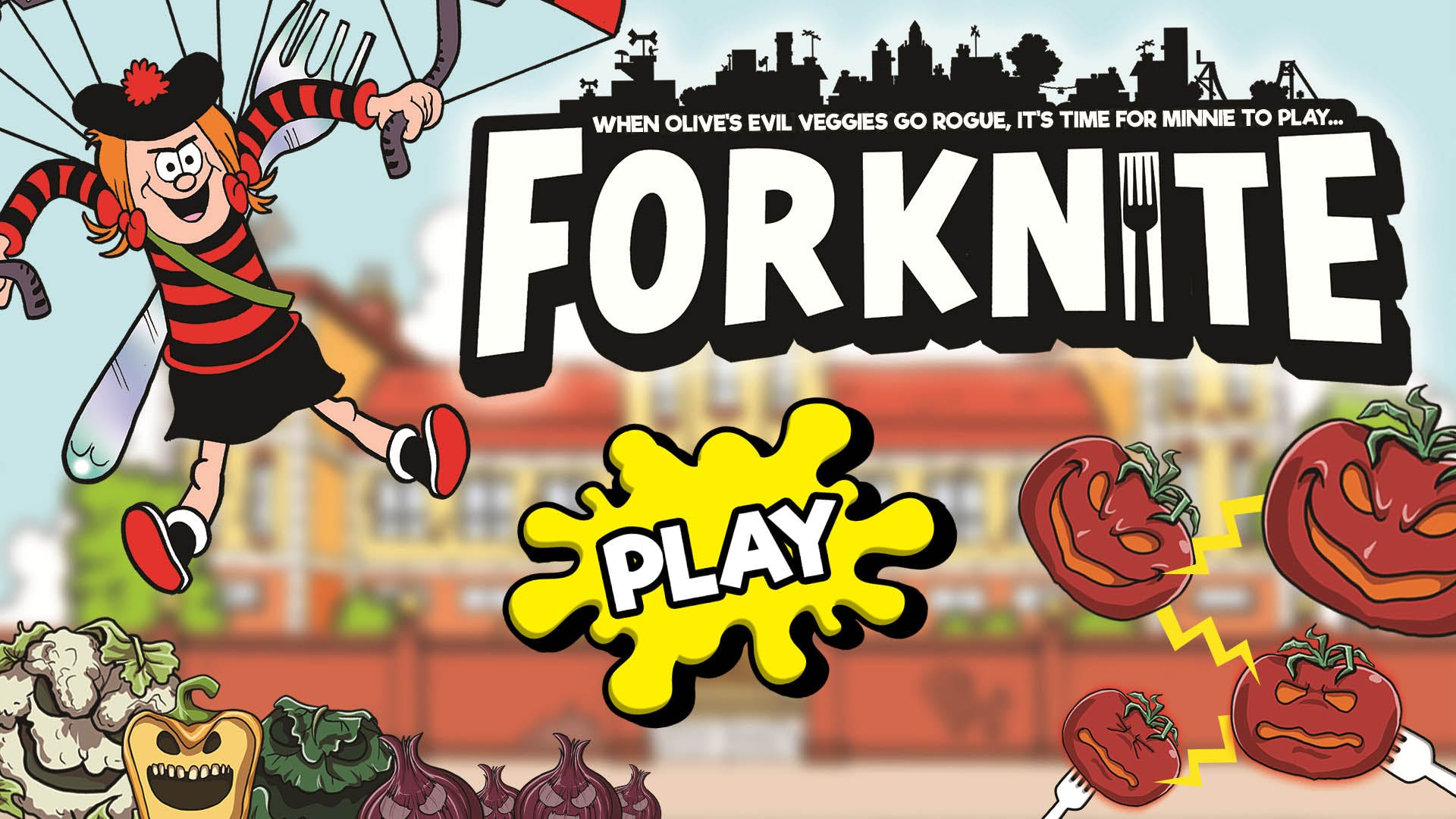 Play Forknite and Defeat the Veg!